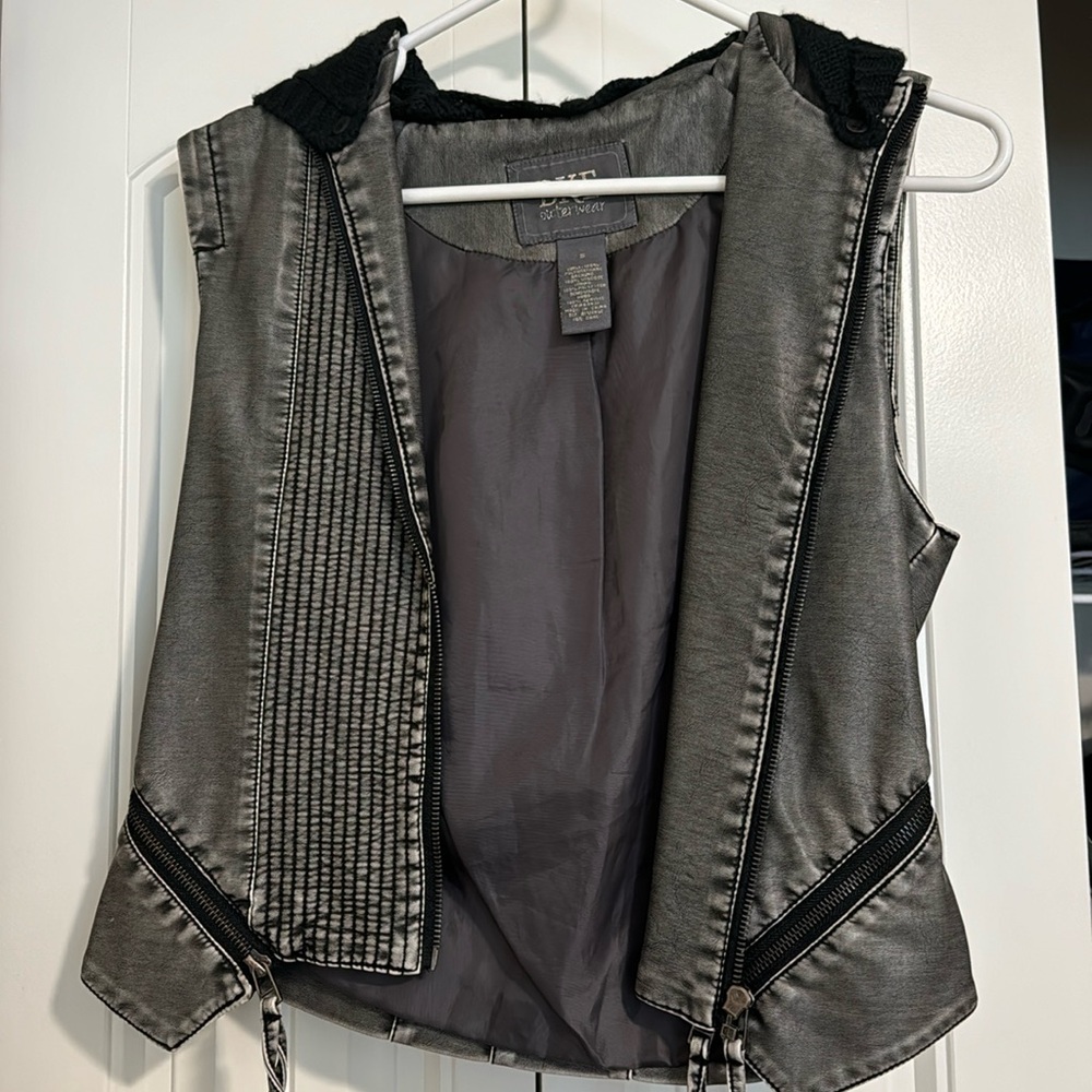 BKE leather vest